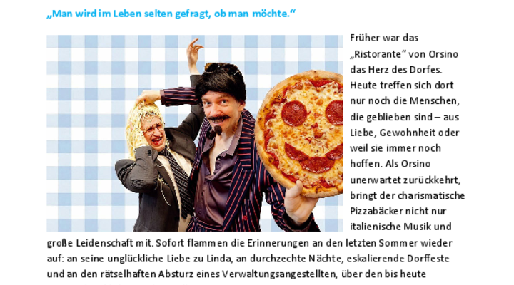 ORSINO DREHT DURCH